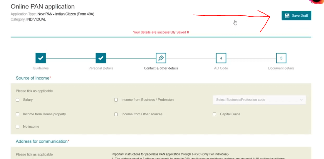 Apply Pan Card Online