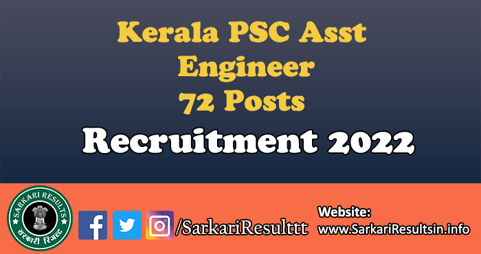 Kerala PSC Asst Engineer Recruitment 2022