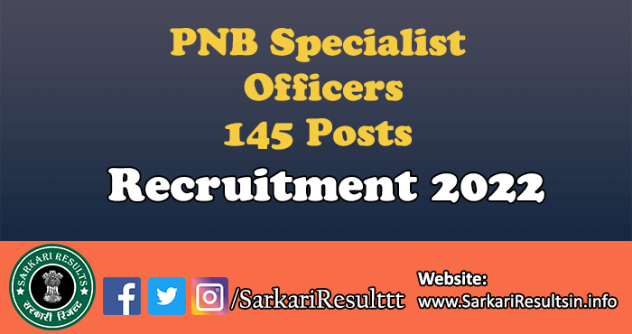 PNB Specialist Officers Admit Card 2022