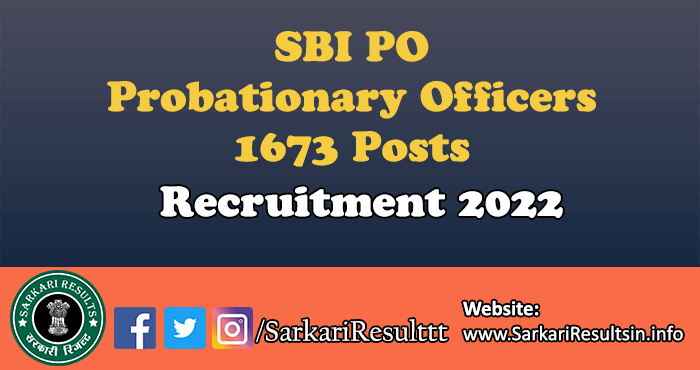 SBI PO Probationary Officers Result 2023