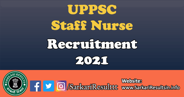 UPPSC Staff Nurse Grade 2 Result 2021
