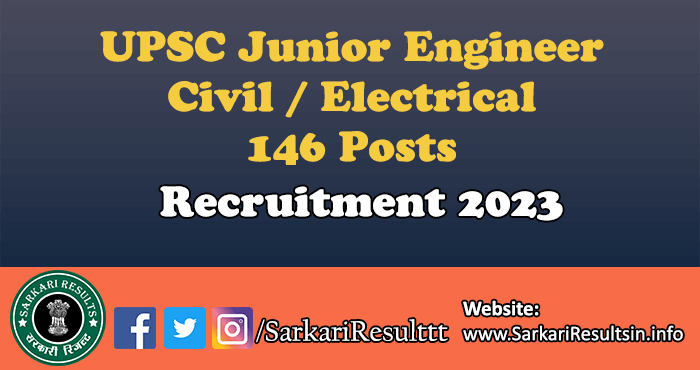 UPSC ORA Various Posts Recruitment 2023
