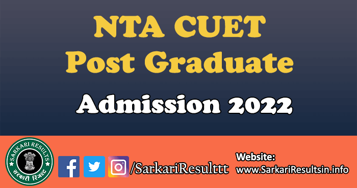 NTA CUET PG Admission Exam Result 2022