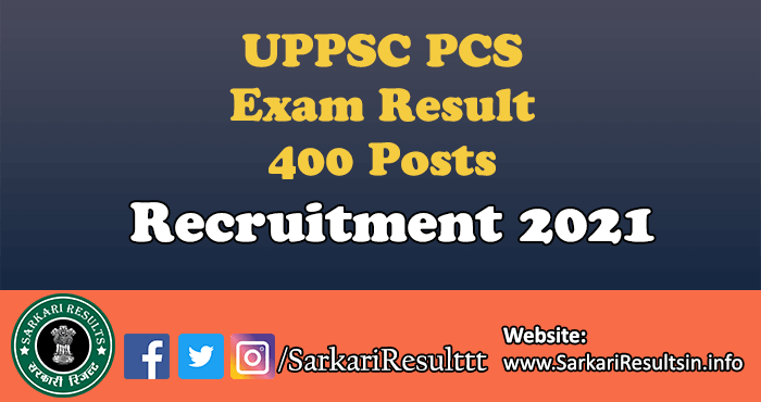 UPPSC PCS Mains Result 2022