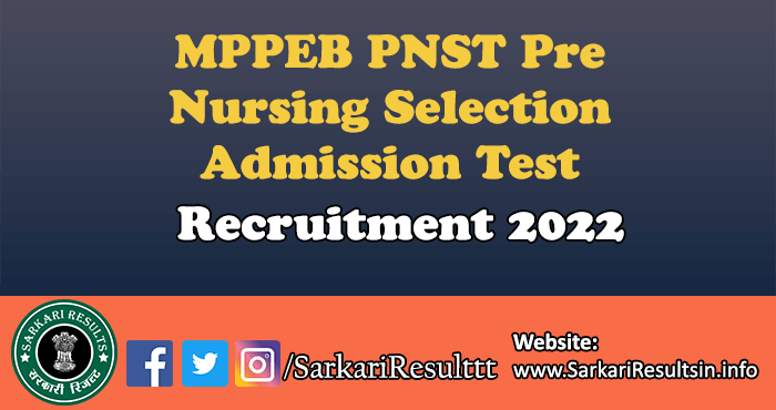 MPPEB PNST Pre Nursing Selection Test Result 2022