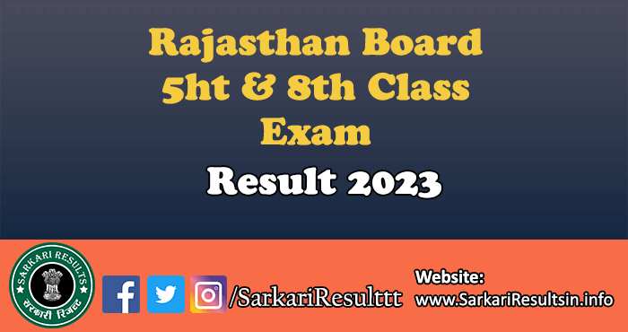 Rajasthan Board RBSE 12th Class Result 2023