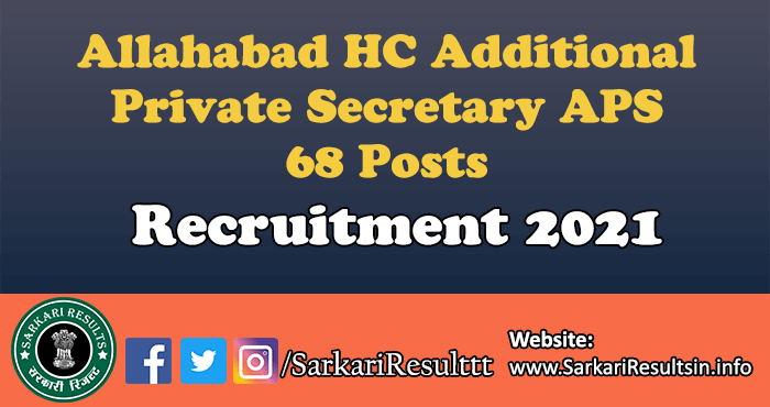 Allahabad HC APS Answer Key 2021