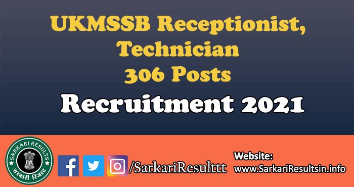 UKMSSB Technician Recruitment 2021