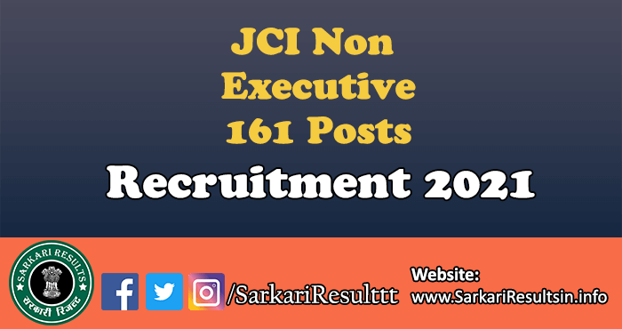 JCI Non Executive Recruitment 2022