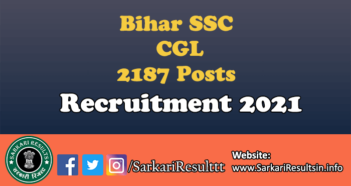Bihar SSC CGL Recruitment 2022