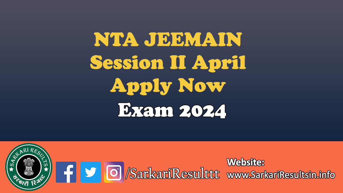 NTA JEEMAIN Session II April Exam 204