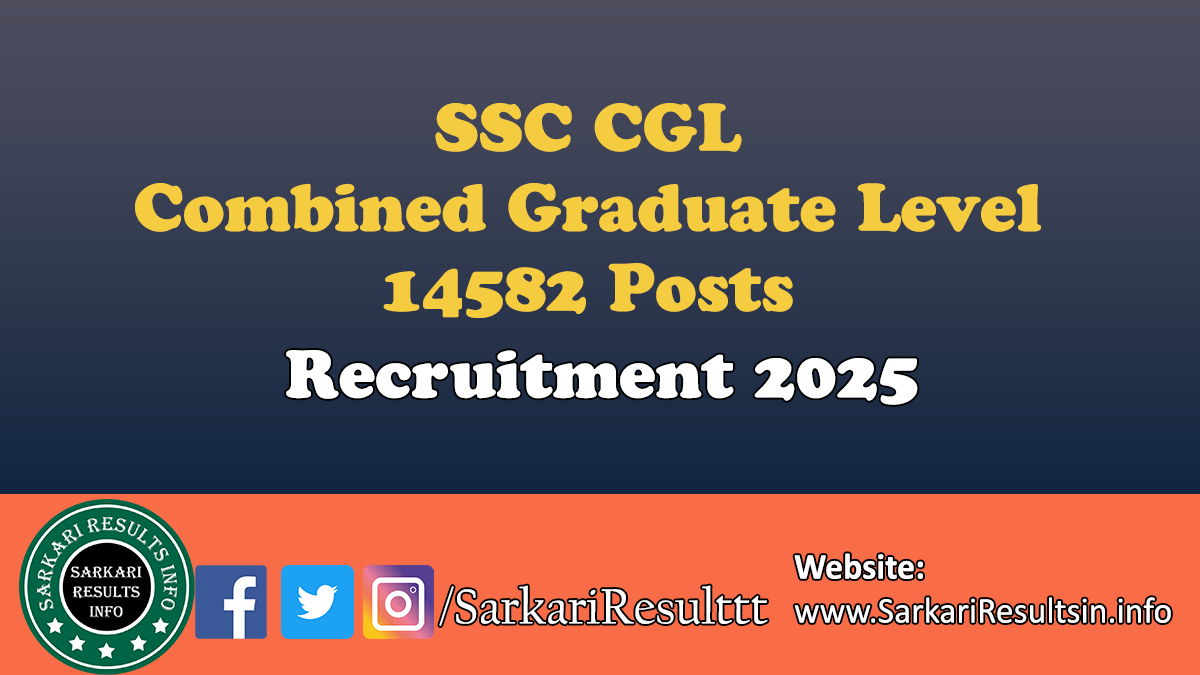 SSC CGL Recruitment 2025