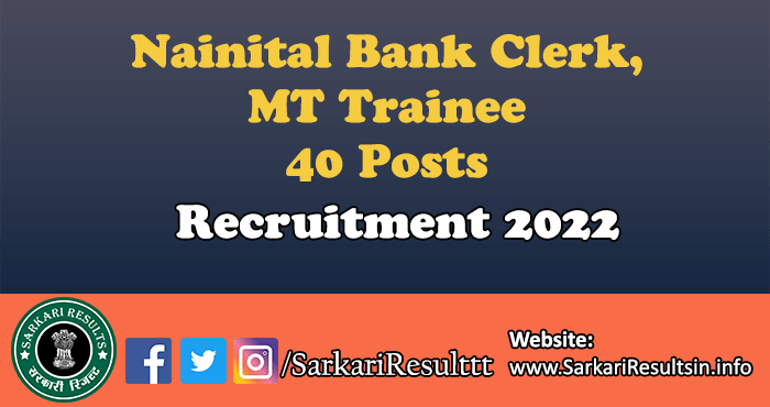 Nainital Bank Clerk, MT Result 2022