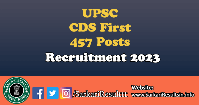 UPSC CDS First Recruitment  2024