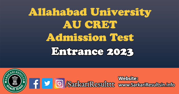 AU CRET Admission 2023