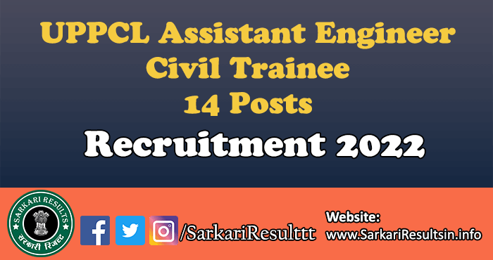 UPPCL Assistant Engineer Civil Trainee Final Result 2022