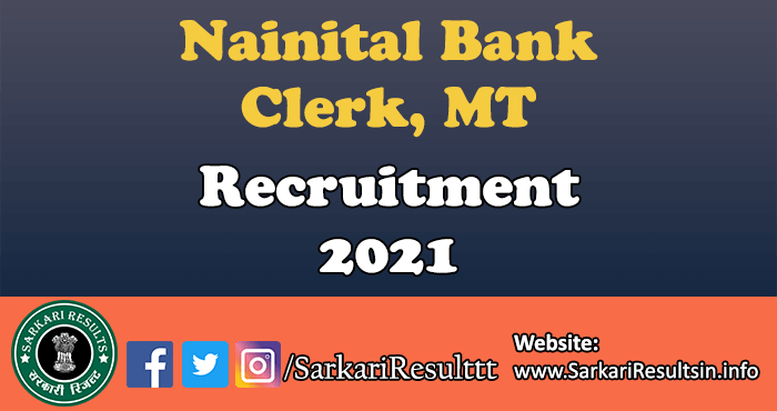 Nainital Bank Clerk MT Result 2021