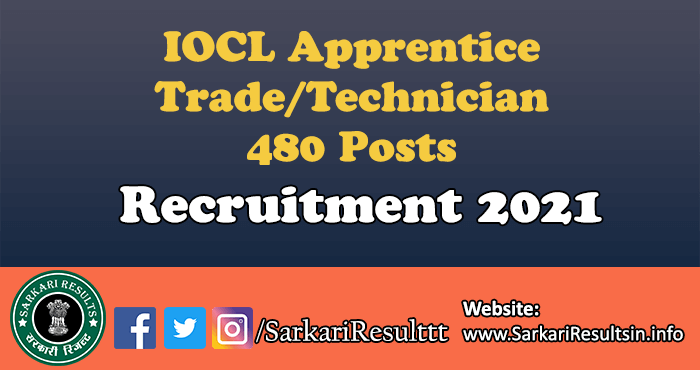 IOCL Apprentice Recruitment 2021