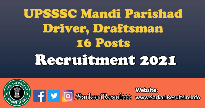UPSSSC Mandi Parishad Driver Result 2023