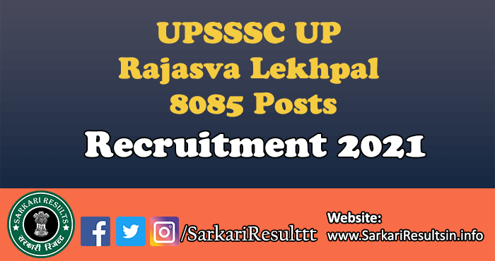 UPSSSC UP Rajasva Lekhpal Recruitment 2022