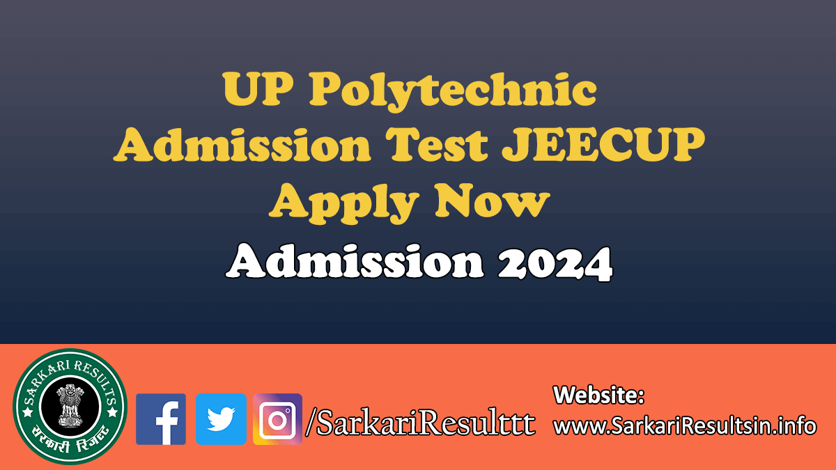 UP Polytechnic JEECUP 2024