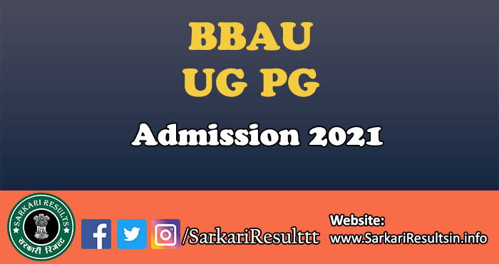 BBAU UG PG Admission 2021