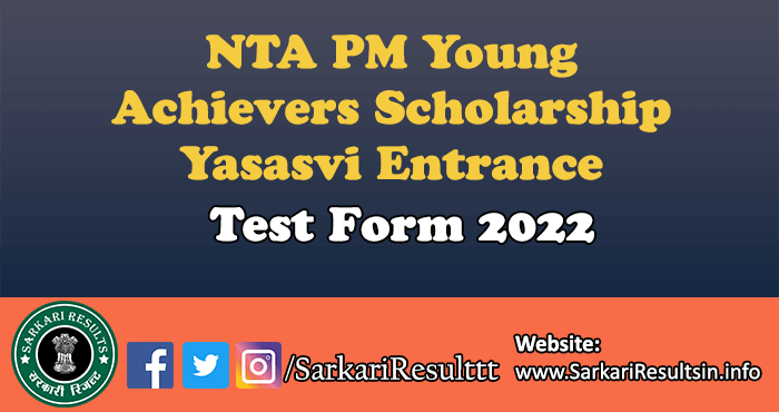 NTA PM Young Achievers Scholarship Award YET Test Admit Card 2022