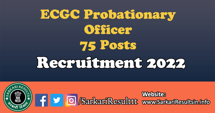 ECGC Probationary Officer Result 2022