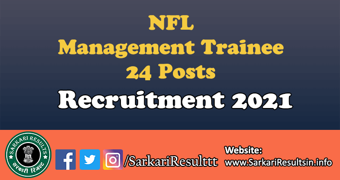 NFL Management Trainee Recruitment 2021