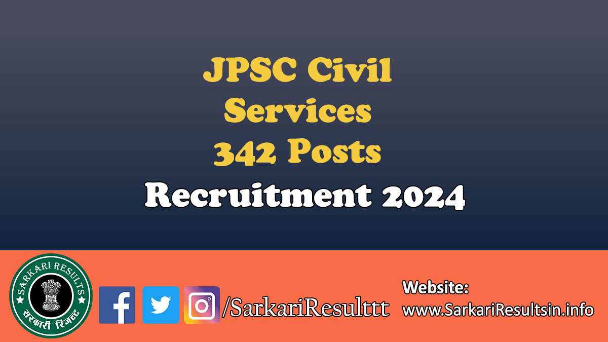 JPSC Pre Civil Services Exam Recruitment 2024