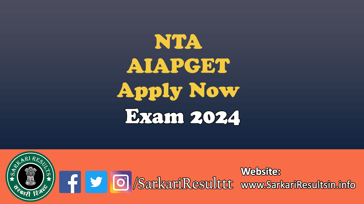 NTA AIAPGET Exam 2024
