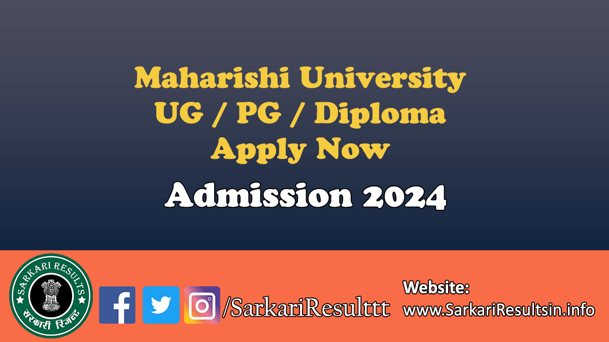 MUIT UG / PG / Diploma Admission 2024