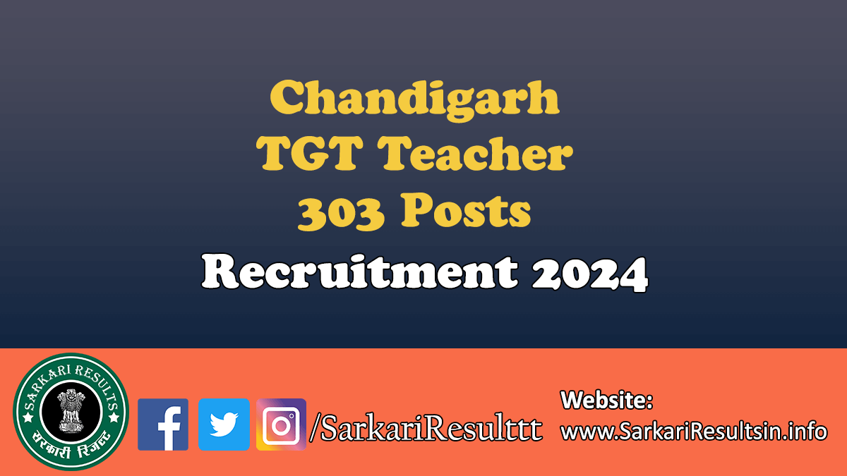 Chandigarh TGT Teacher Recruitment 2024