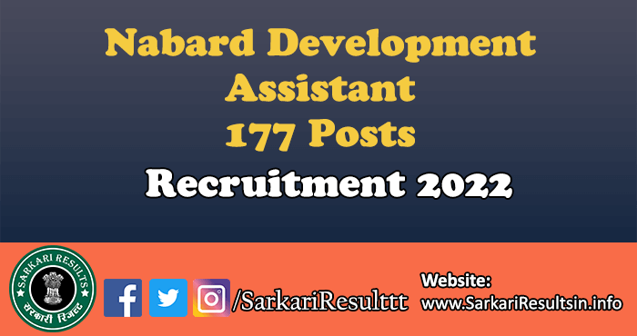 Nabard Development Assistant Result 2022