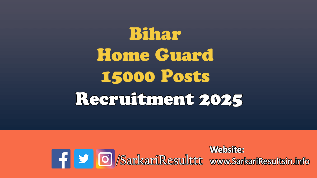 Bihar Home Guard Recruitment 2025