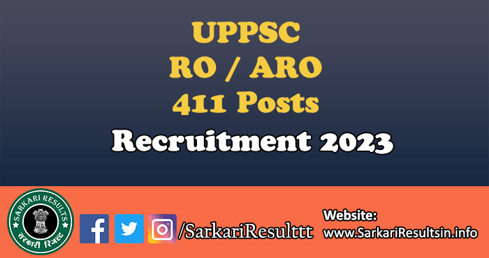 UPPSC RO ARO Recruitment 2023