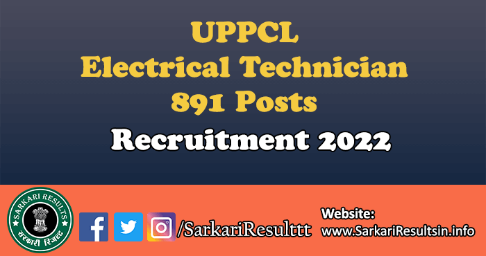 UPPCL Electrical Technician Recruitment 2022