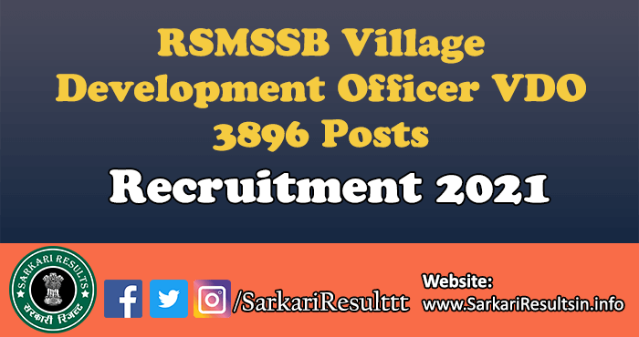 RSMSSB VDO Final Result 2022