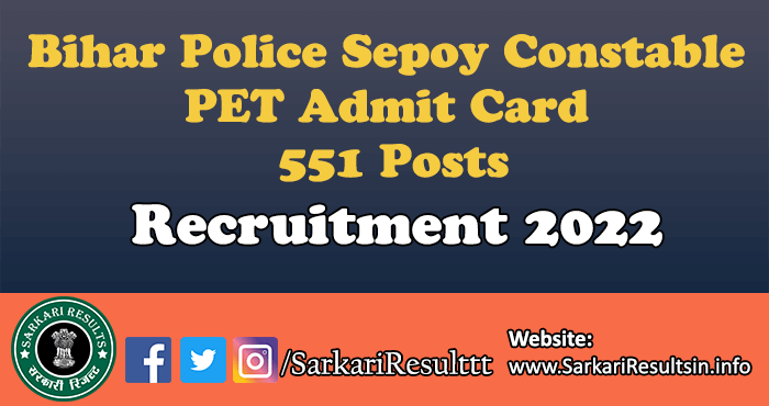 Bihar Police Sepoy Constable Final Result 2022