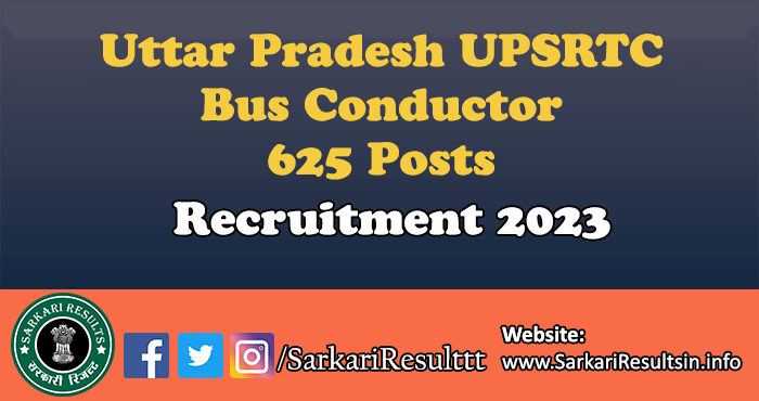 UPSRTC Bus Conductor Recruitment 2023