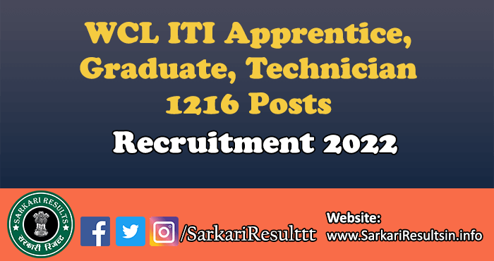 WCL ITI Apprentice Recruitment 2022