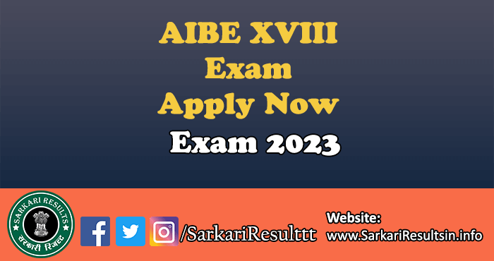 AIBE XVIII Exam Revised 2023