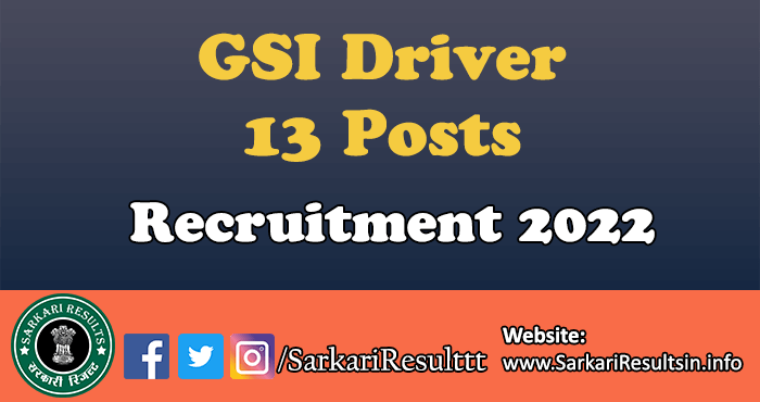 GSI Driver Recruitment Form 2022