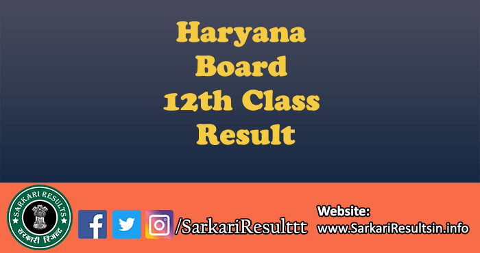 Haryana Board 10th Class Result 2022