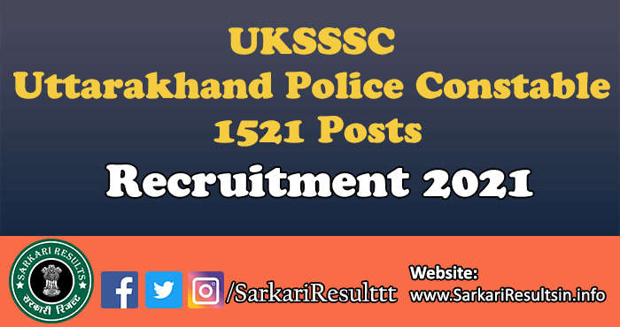 Uttarakhand Police Constable Admit Card 2022