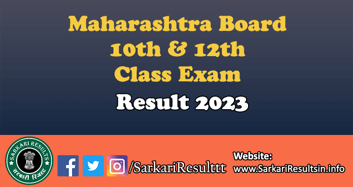 Maharashtra Board 10th Class Result 2023