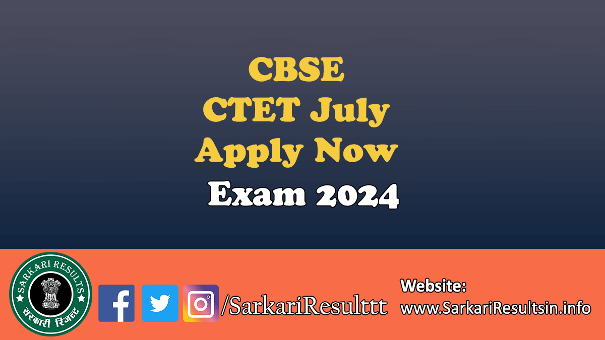 CBSE CTET July 2024