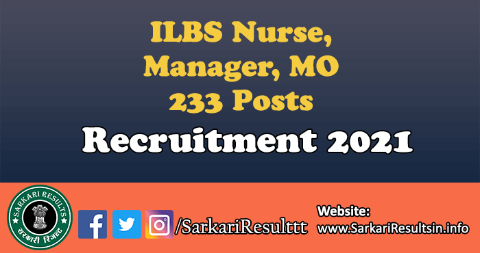ILBS Nurse, Manager, MO Recruitment 2021