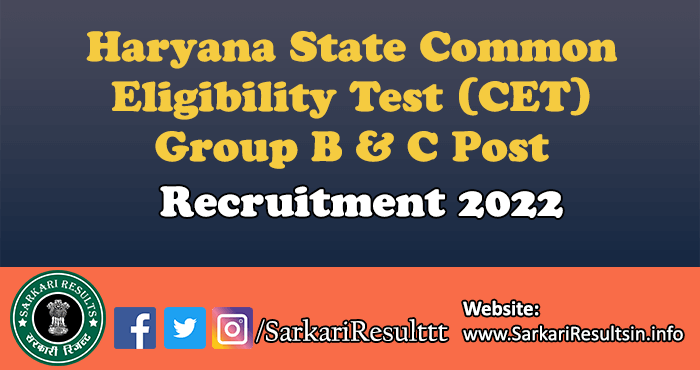 Haryana CET Exam Result 2023