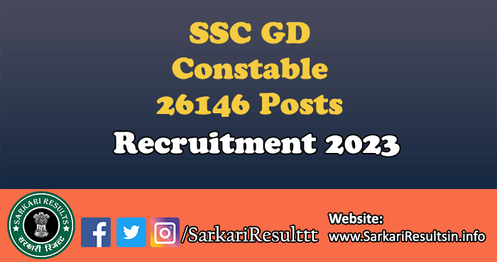 SSC GD Constable Recruitment 2023